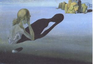 Remorse or Sphinx Embedded in the Sand by Salvador Dali